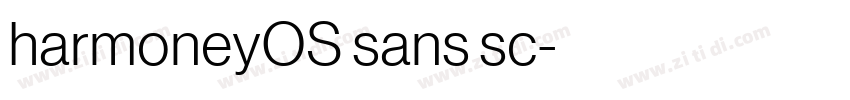 harmoneyOS sans sc字体转换